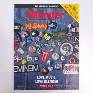Vintage Blender Magazine Maxim Promo Print Ad 2001 Music Culture Wall Art Grunge